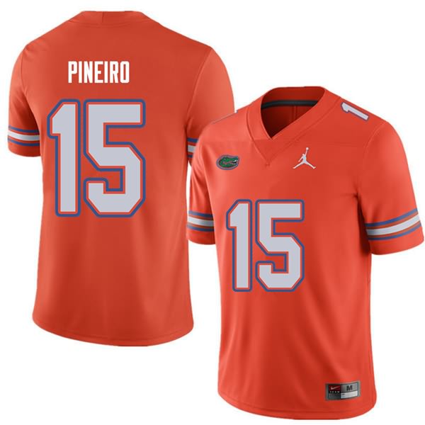 NCAA Florida Gators Eddy Pineiro Men's #15 Jordan Brand Orange Stitched Authentic College Football Jersey PEP3264NV